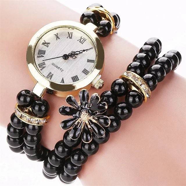 Jam tangan wanita gelang mutiara