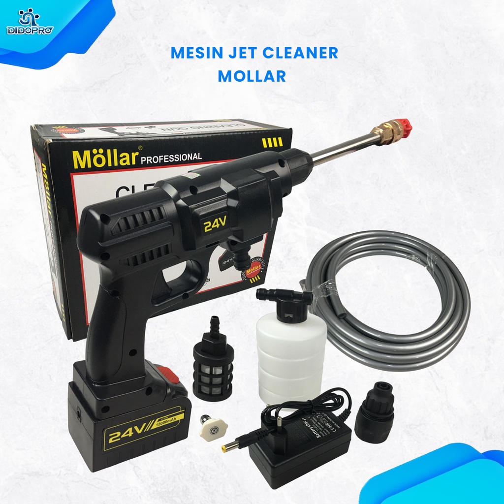 MOLLAR CDHPW2460 Mesin Steam Cuci Mobil Cas Cordless Jet Cleaner