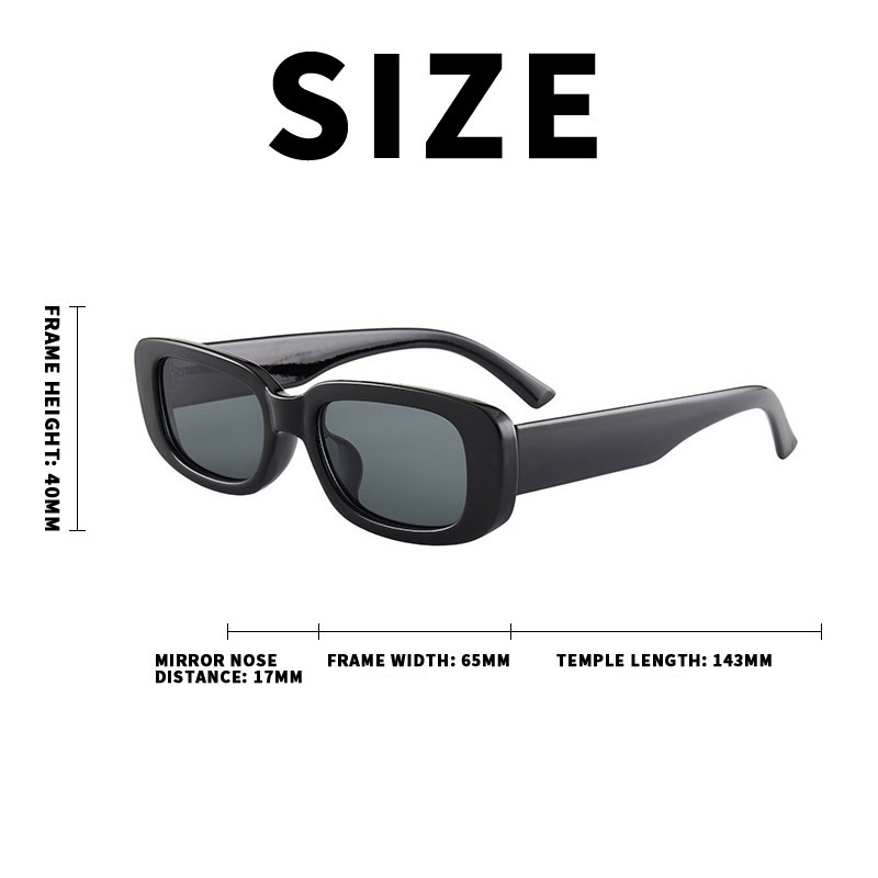 ☛TK☚ R545 Kacamata Hitam Cewek Murah INS Fashion Kacamata Hitam Retro Gaya Sunglasses Women