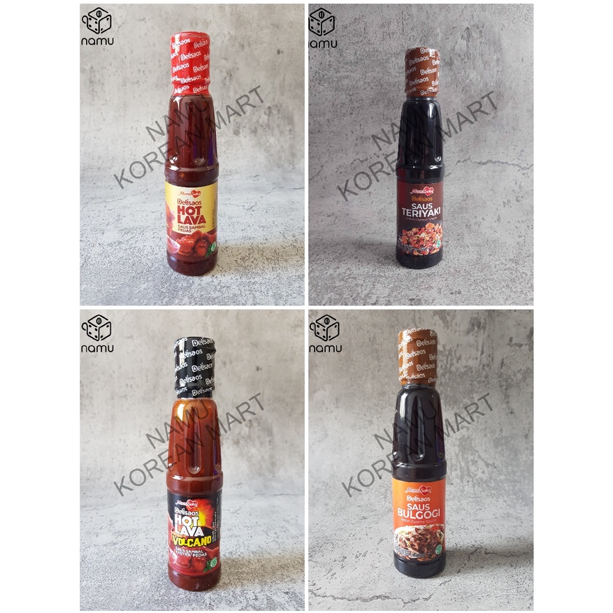 

Mamasuka - Delisaos Hot Lava Volcano 130ml - Saus Sambal Ekstra Pedas Halal