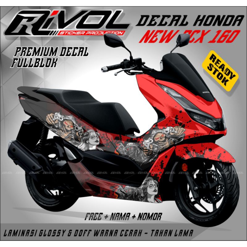 decal stiker Honda PCX new 160 full body stiker variasi Honda PCX 160