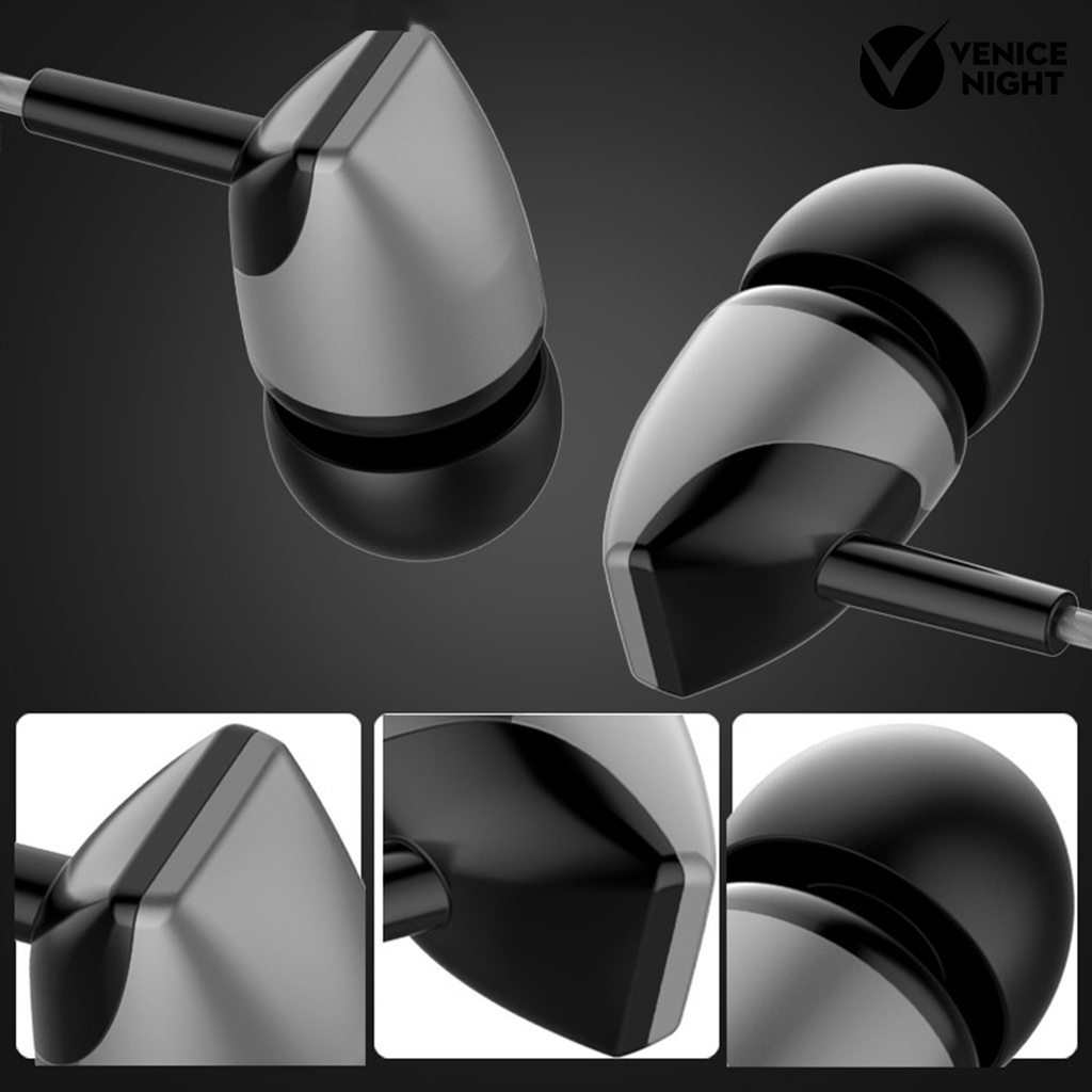 (VNEP) (Berkabel) S22 Earphone In ear Mega Bass Ergonomis Anti Kusut Bahan TPE Untuk Musik