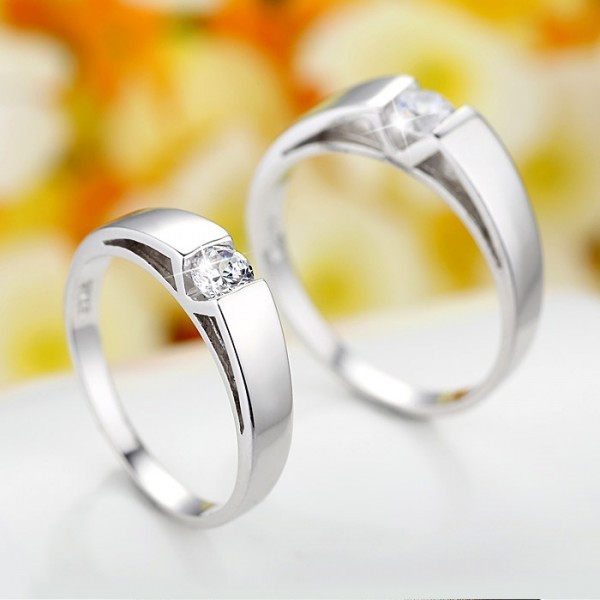 Cincin Kawin Ring Perak 925 Kawin Silver 925 Emas Nikah Asli Platinum Pria Silver Tunangan CP197