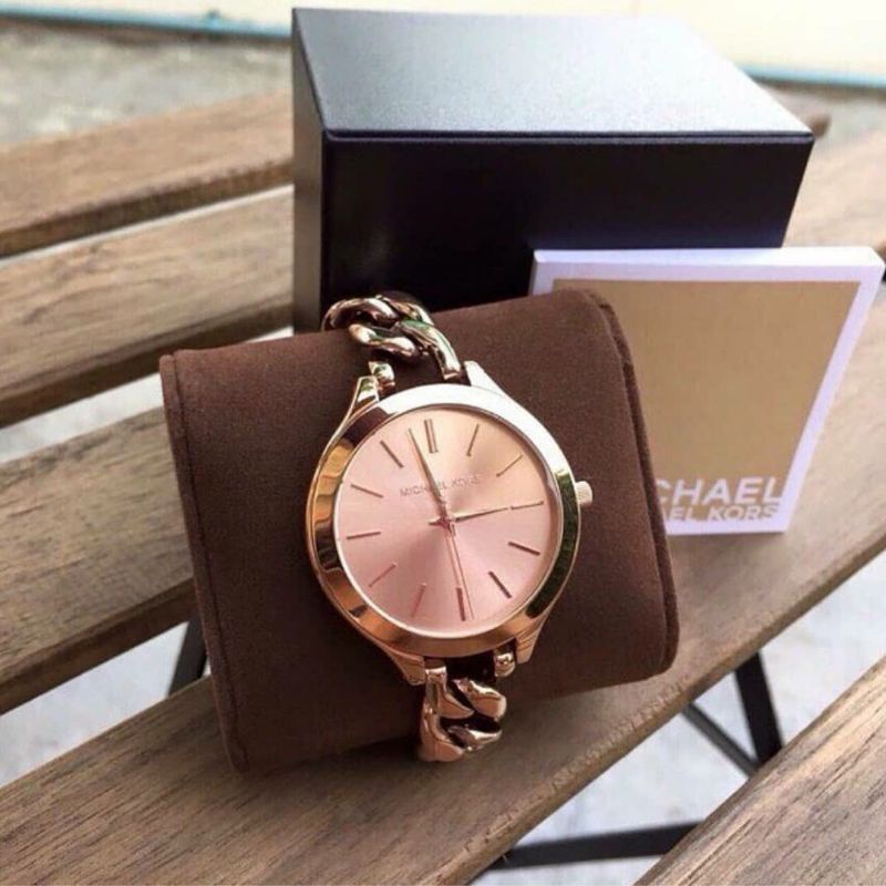 JAM TANGAN PRIA WANITA | RANTAI | KULIT | KARET | MURAH | M1CHA3L K0RS MK 3223 ORI - BERGARANSI