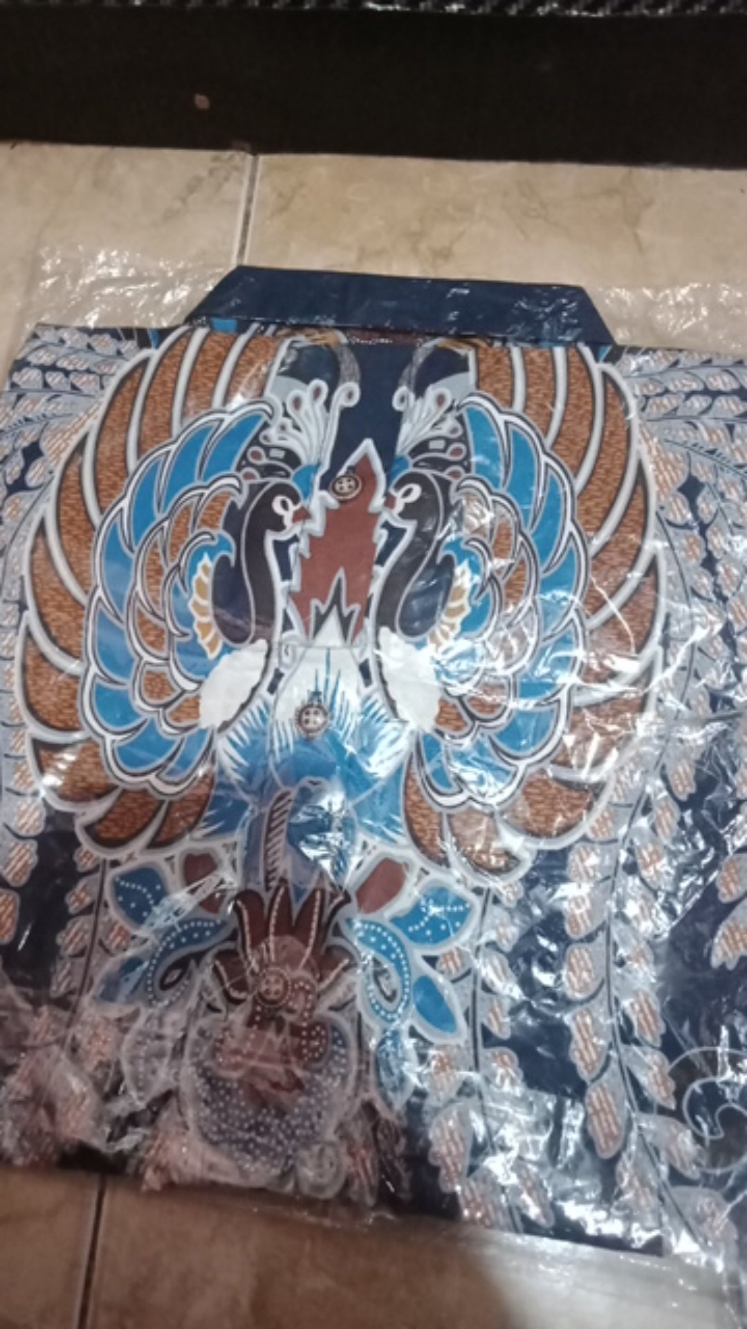 M231 Kemeja Pria Batik Pendek Navy 1727