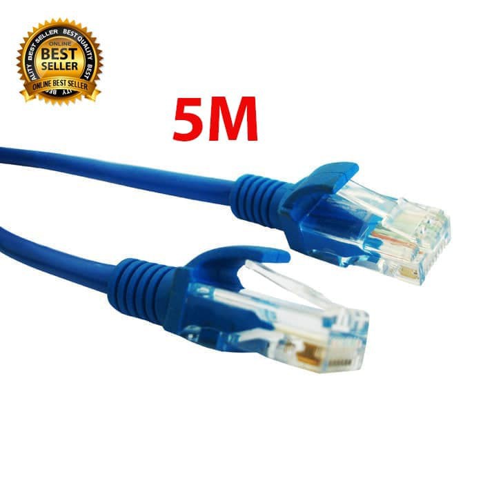 KABEL LAN 5M CAT 5E KABEL UTP 5 METER PABRIKAN