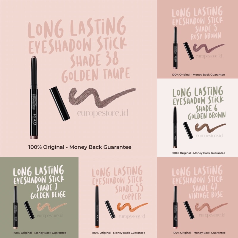 READY STOCK KIKO Longlasting Eyeshadow Stick