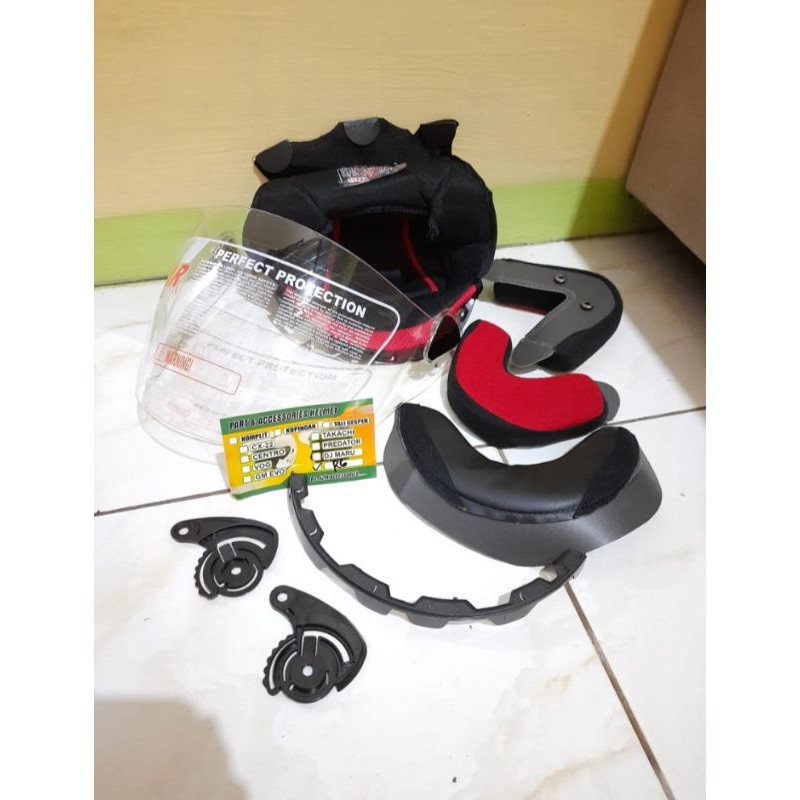 Busa helem komplit nhk R 6 kaca bening