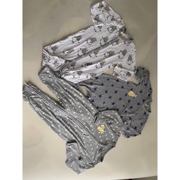 Dijual Murah preloved Set isi 3 Baju tidur Piyama Baa Baa Sheepz BaabaaSheepz Pyjamas Pajamas 0-6mon