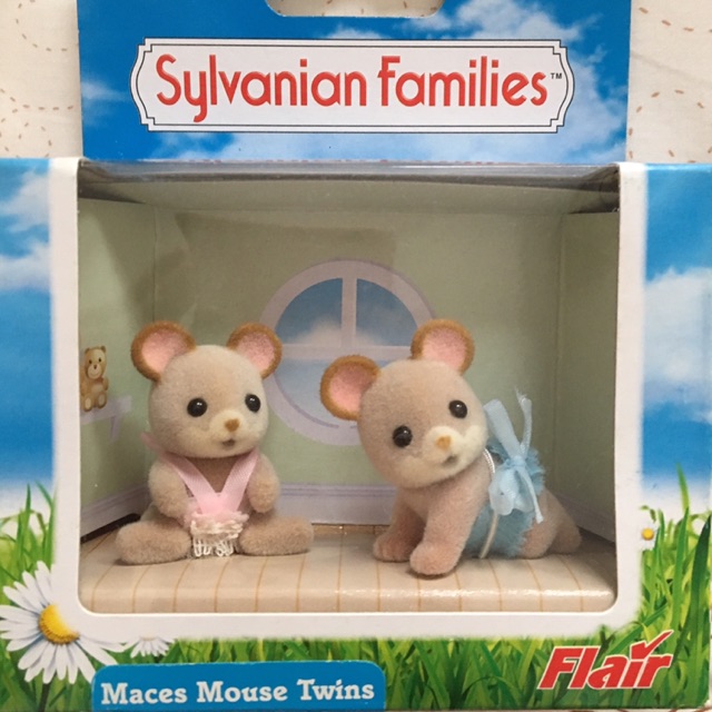 Sylvanian families baby maces mouse twins