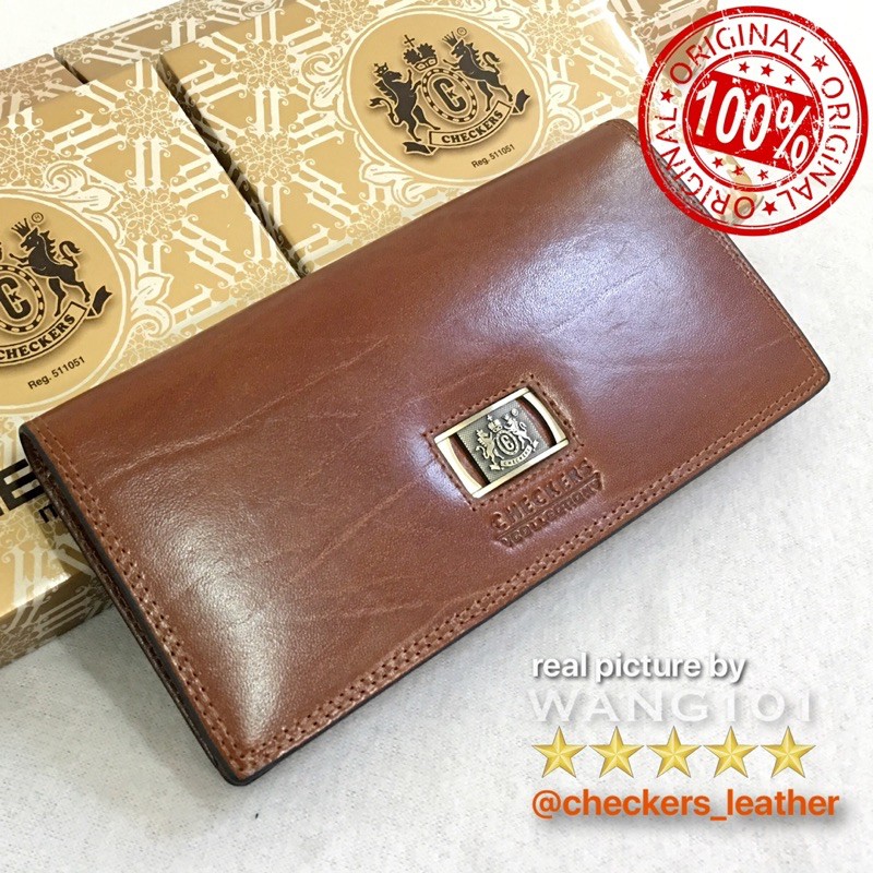 WANG101 -- Dompet Kulit CHECKERS 03N Original - Jaminan Asli atau Uang Kembali
