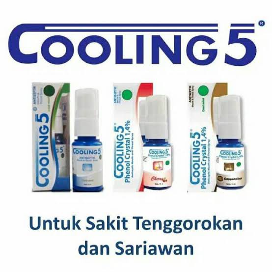 Cooling-5 15 ml // Antiseptik Mulut &amp; Tenggorokan