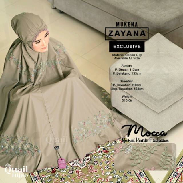 MUKENA ZAYANA ORIGINAL QUAIL HIJAB