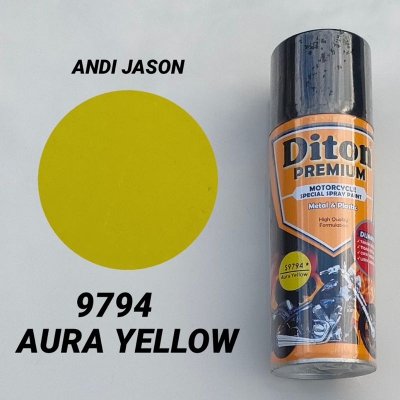 DITON PREMIUM CAT SEMPROT TAHAN BENSIN 400CC NO 9794 AURA YELLOW