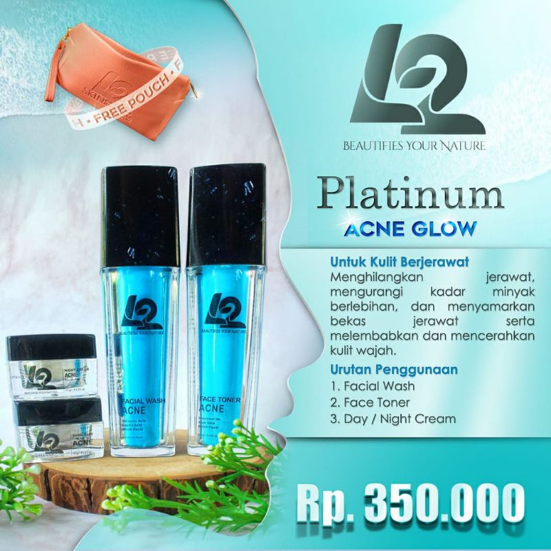 L2 Skincare - Paket Platinum Acne Glow