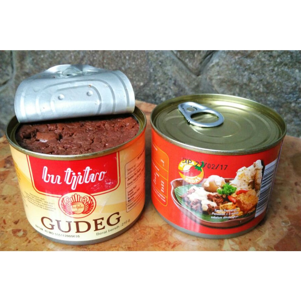 Bu Tjitro 1925 Gudeg Kaleng Rasa Pedas Paket 8 Kaleng