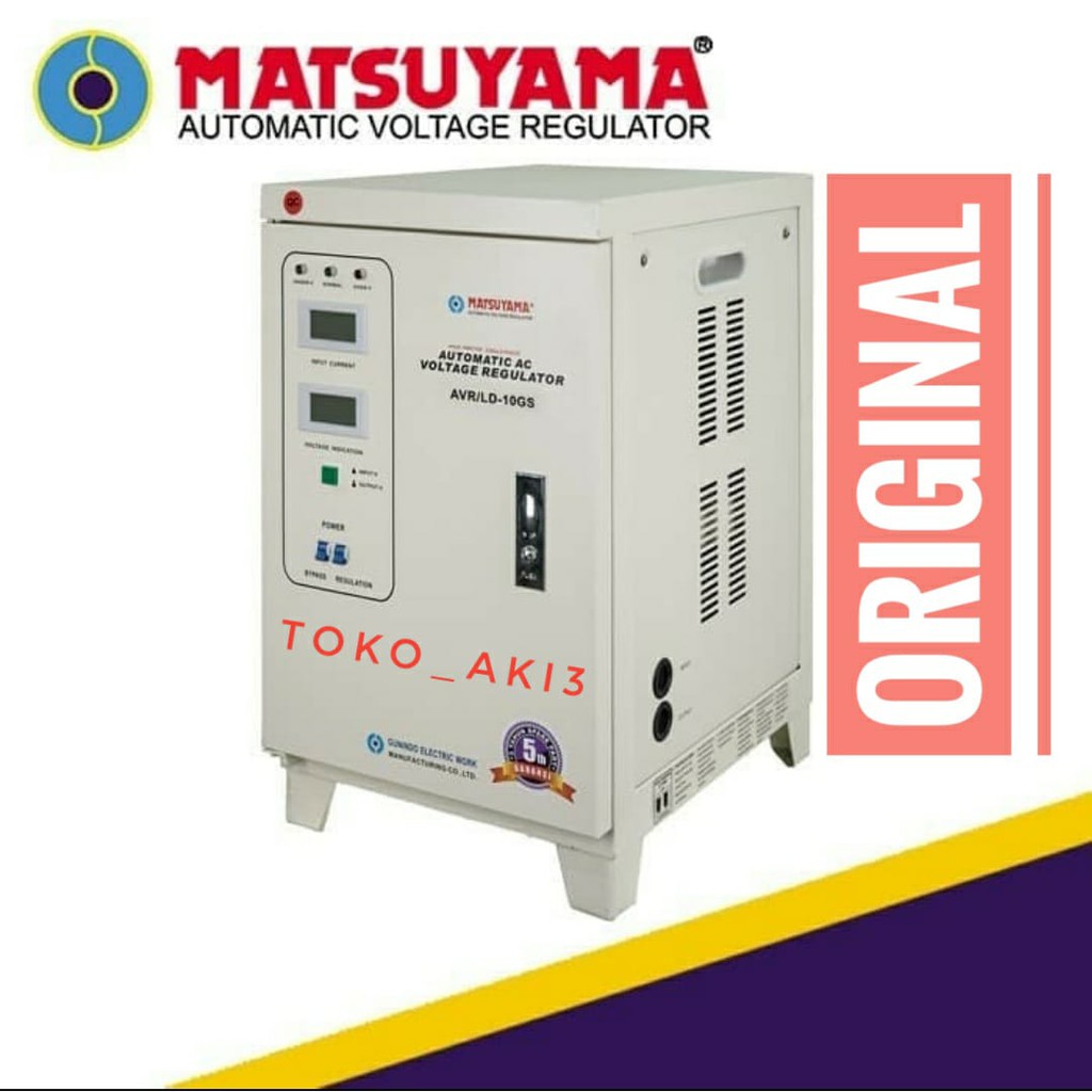 Stabilizer Listrik Stavolt Voltage Regulator MATSUYAMA 10000 Watt 10000VA 10KVA