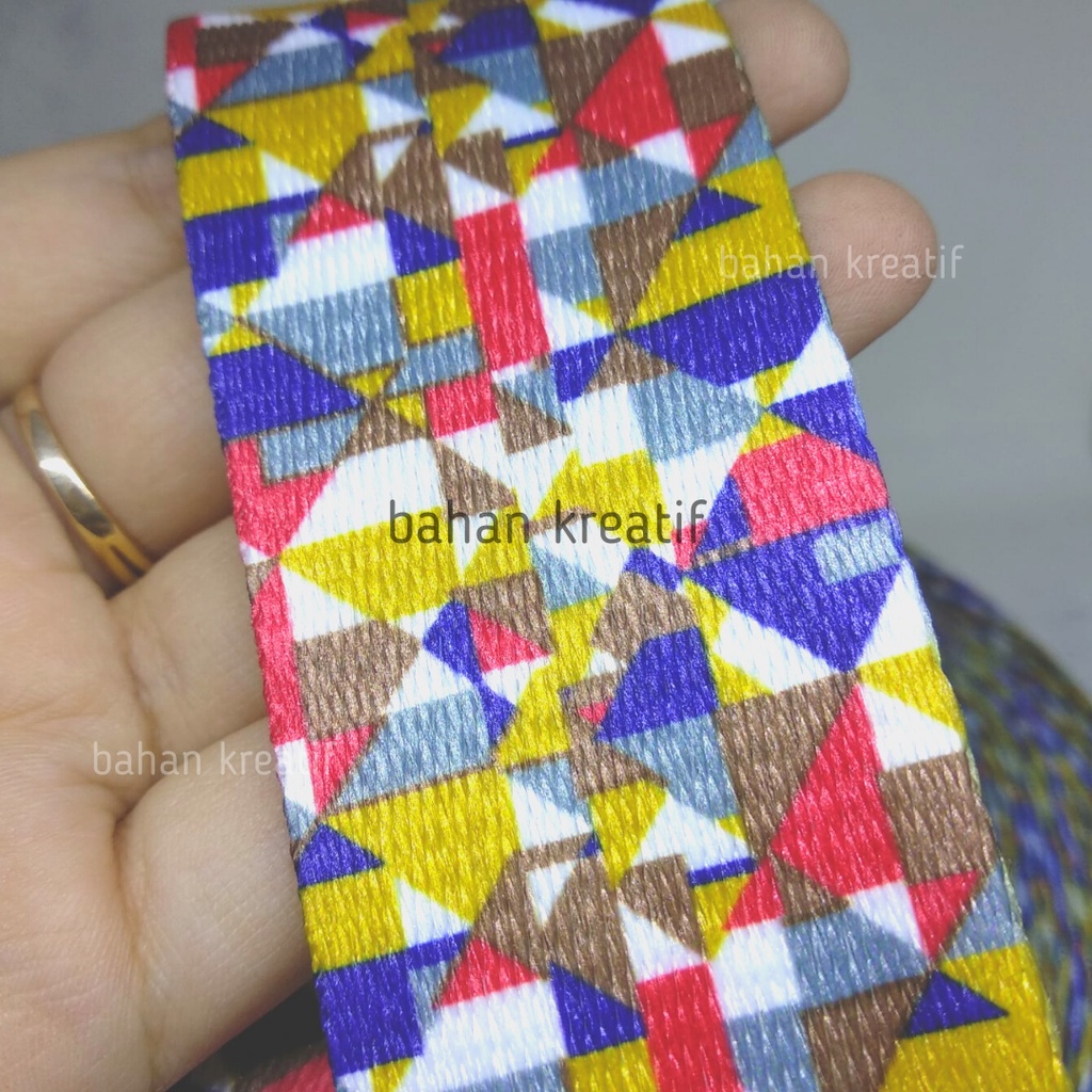 Bisban Tas Motif / Tali Strap Tas 4cm