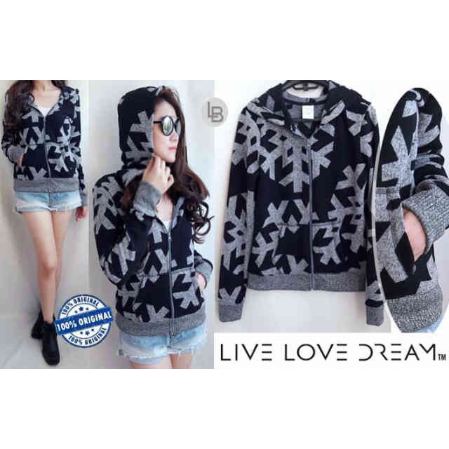 Live Love Dream Sweater Hoodie Ice Glaze