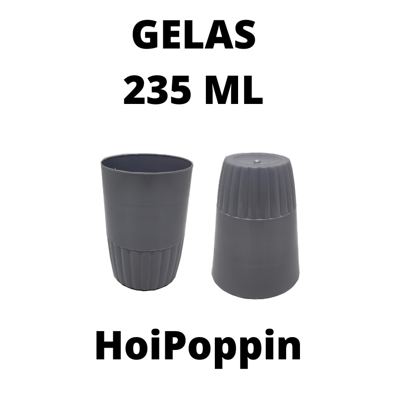 HPP - GELAS 250ML - GELAS ABU-ABU - GELAS PLASTIK - GELAS WARNA - GELAS TEH - GELAS PROYEK - GELAS KECIL - GELAS PLASTIK MURAH