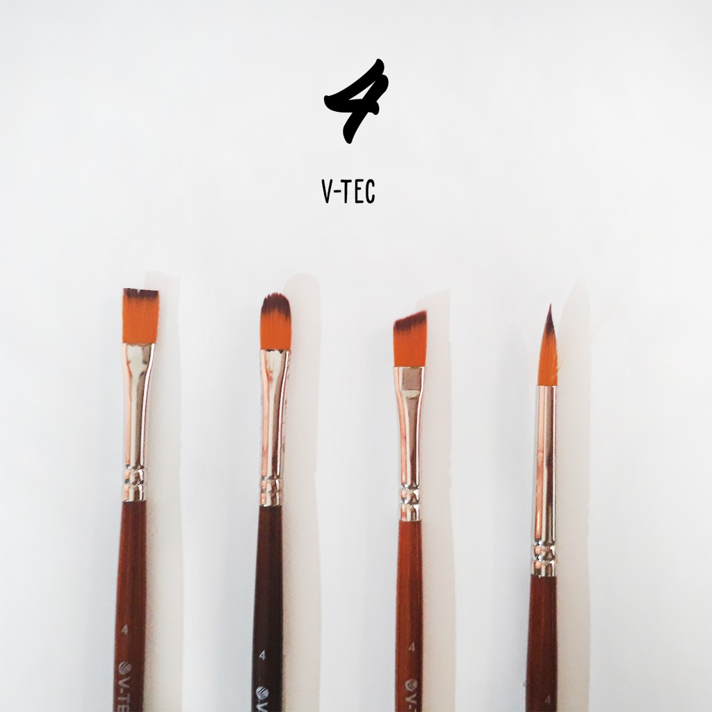 

V-Tec Artist Brush 4 / Vtec Kuas Lukis Gambar No.4