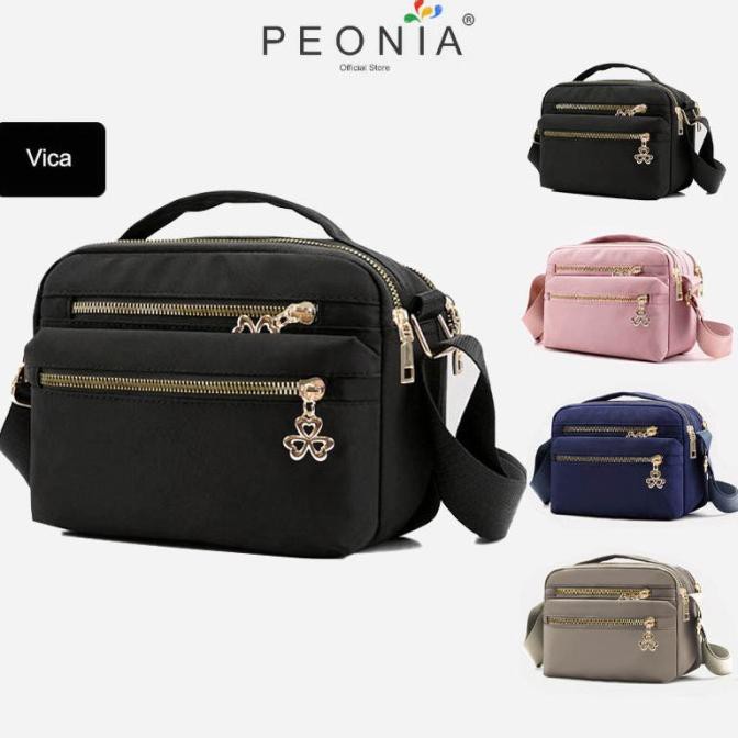 Peonia Tas Selempang Wanita Import Tas Kerja Kecil Hp Korea Vica Bag