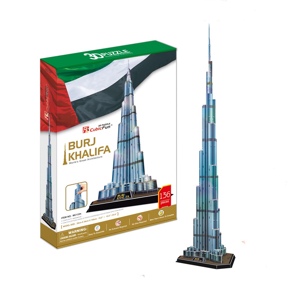 Jual CUBICFUN Burj Khalifa MC133h - 3D 