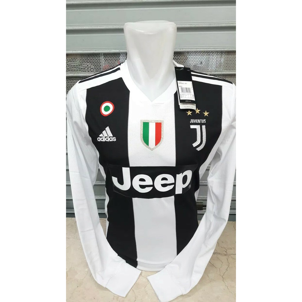 JERSEY BOLA JUVENTUS HOME LONG SLEEVE 2018/2019 GRADE ORI