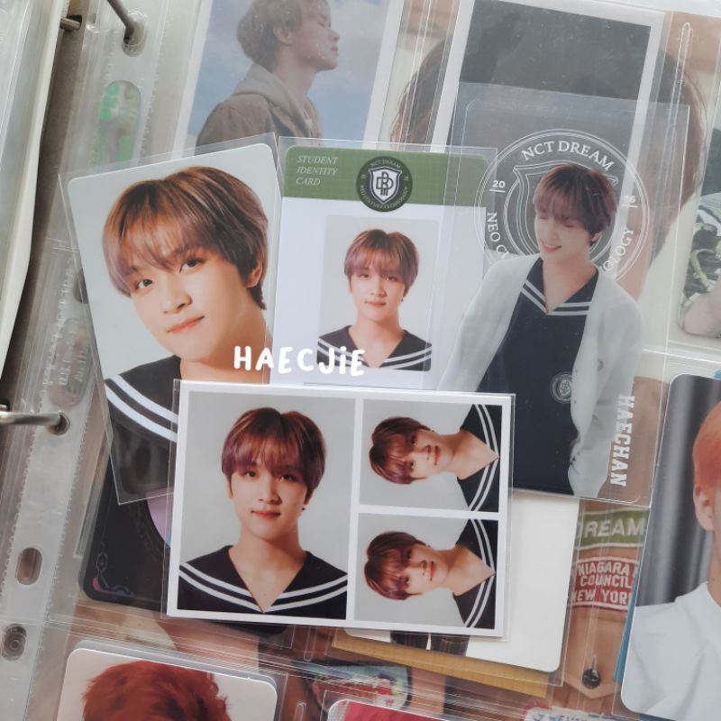 [BOOKED] Official Photocard NCT Dream Haechan Back To School member set photocard id card bookmark