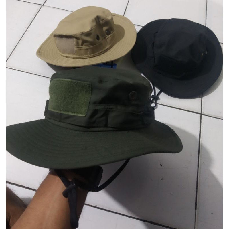 Topi Rimba Hijau polos tacticaL army