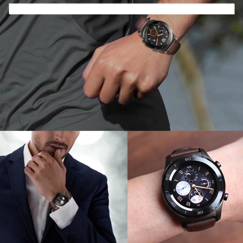 HYBRID Tali Jam Mibro X1 - Watch Strap 22mm Dengan Dua Bahan Rubber Plus Kulit