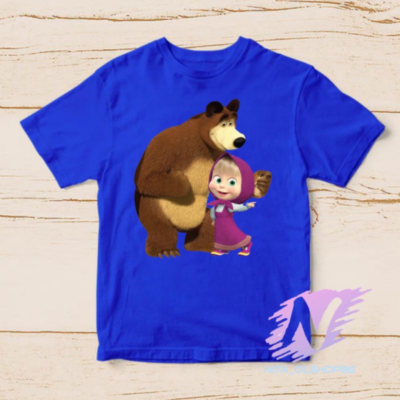 kaos anak marsa and the bear baju kaos anak masha