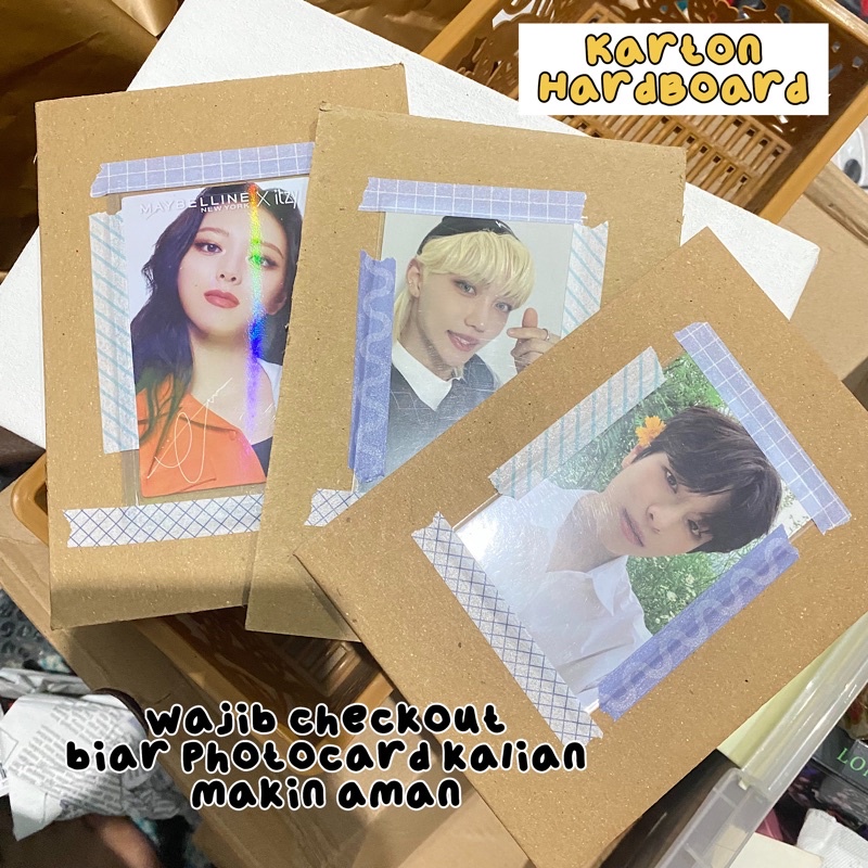 

(WAJIB CO) TAMBAHAN KARTON HARDBOARD YELLOWBOARD UNTUK PHOTOCARD