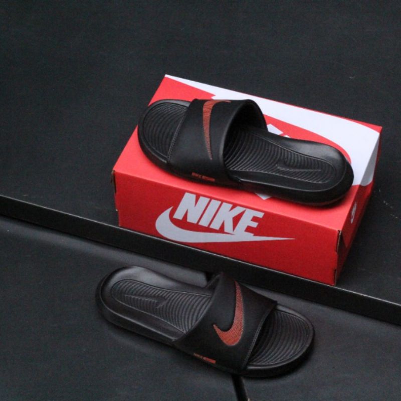 Sandal Nike Victory 3D Black Orange Original / Sandal Slide Pria / Sendal Slide Pria / Sandal Nk Victory One Slide / Sandal Nk Victory One Original / Sandal Pria