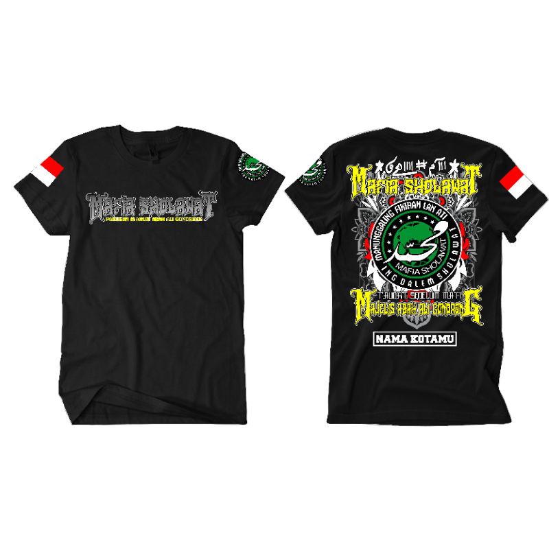 KAOS MAFIA SHOLAWAT DISTRO MURAH KAOS MAFISH NAMA KOTA KALIAN KAOS PECINTA SHOLAWAT PECINTA HABIB BI