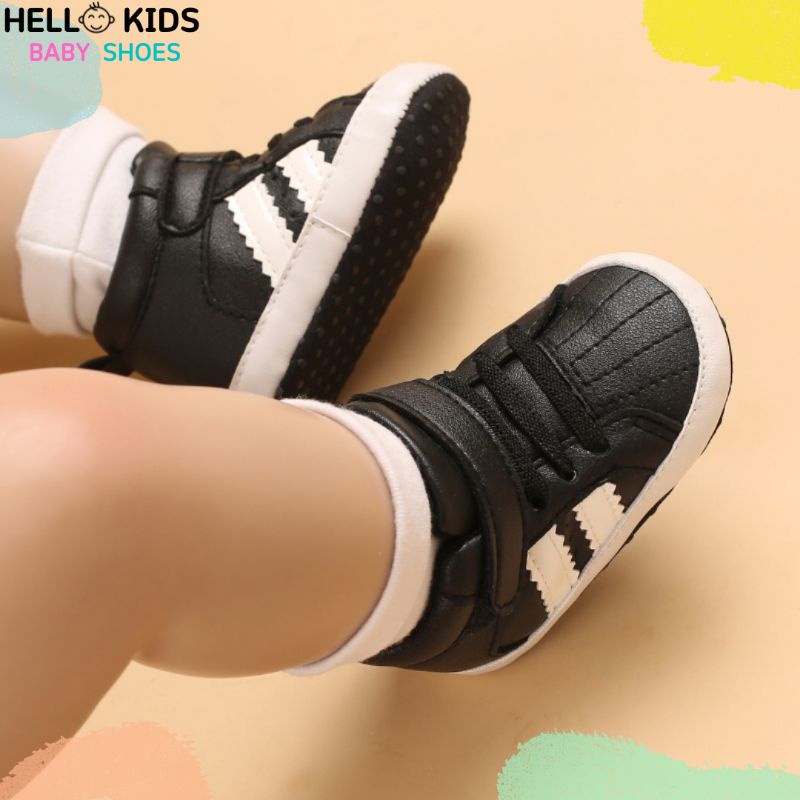 Sepatu Bayi Laki laki Umur 0-12 Bulan Sepatu Prewalker Bayi Laki laki 0 6 12 14 Bulan Baby Shoes Laki Laki Umur 1 Tahun Hitam HK002