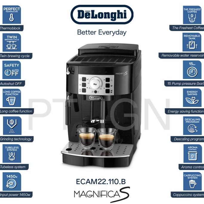 Jual DELONGHI ECAM22.110.B MAGNIFICA COFFEE MAKER MESIN KOPI ECAM 22