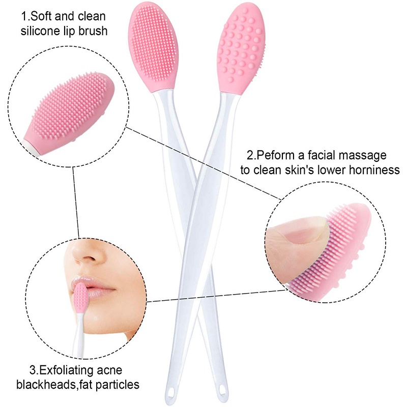 Double-Sided Silicone Exfoliating Soft Nose Brush