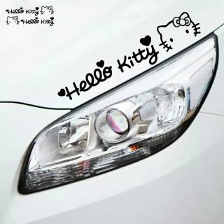  STIKER  MOBIL  CUTTING STICKER HELLO  KITTY  2 KACA BODY  