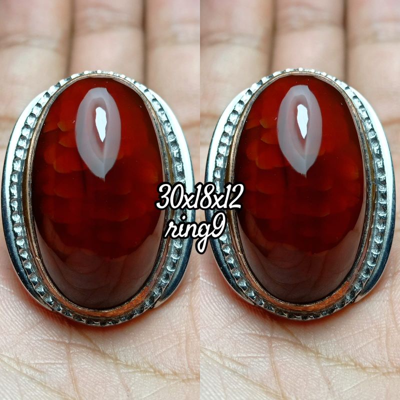 CINCIN BATU PANDAN MERAH SISIK BETOK