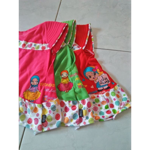 hijab bayi ,jilbab baby bordir premium/hijab bayi kaos