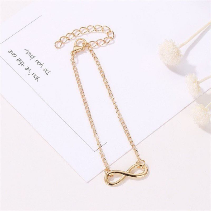 Gelang Wanita Korea Rantai / Infinity Bracelet Korean Acc
