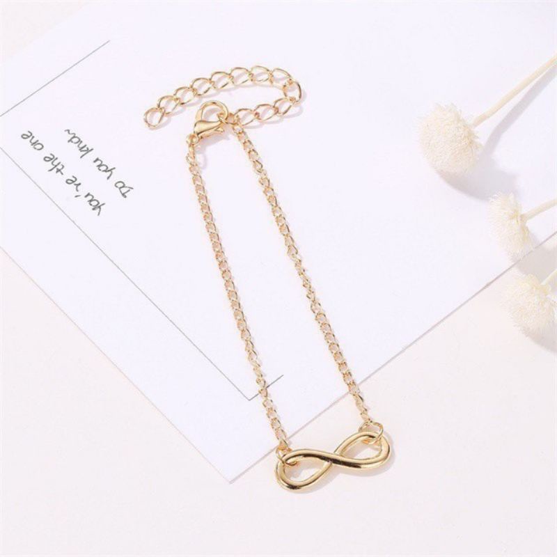 Gelang Wanita Korea Rantai / Infinity Bracelet Korean Acc