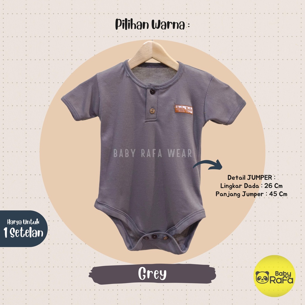 Jumper Bayi Segitiga 0 sd 6 Bulan EARTH COLOR SERIES merk SNI Bolo Bolo