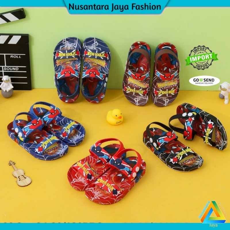 24-29 Sandal Anak Laki Laki Import Terbaru  | Sandal Anak Laki Laki Tali Tumit