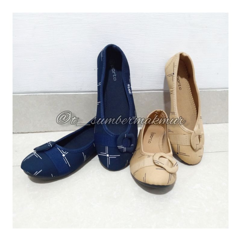 Flat Shoes Porto Sepatu Ballet Wanita