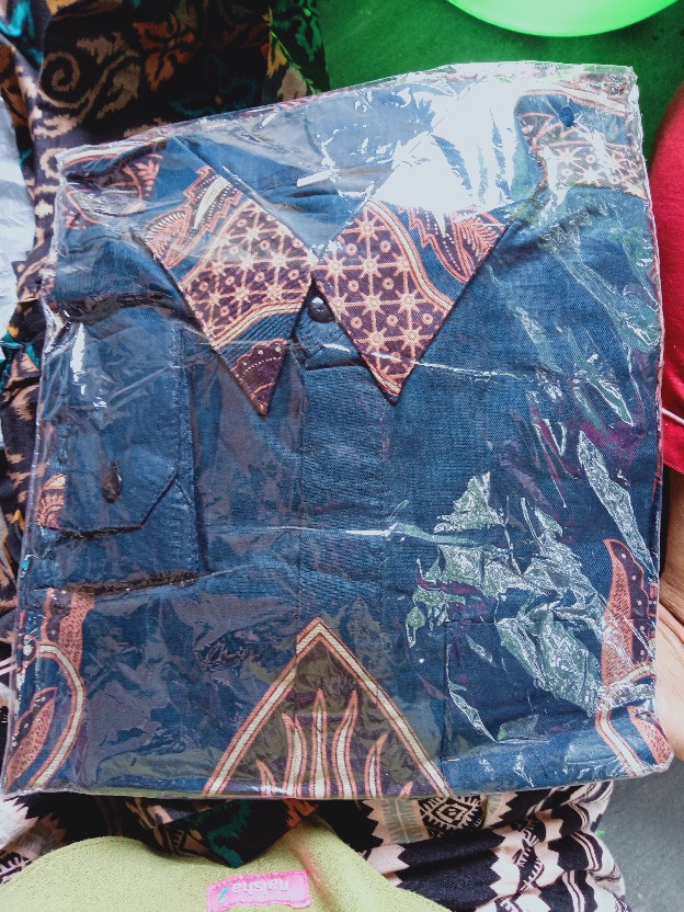 Kemeja Batik Pria Size M L Xl Xxl Bswart Batik Hrb026 Kenongo Hem Panjang Padi Pekalongan M