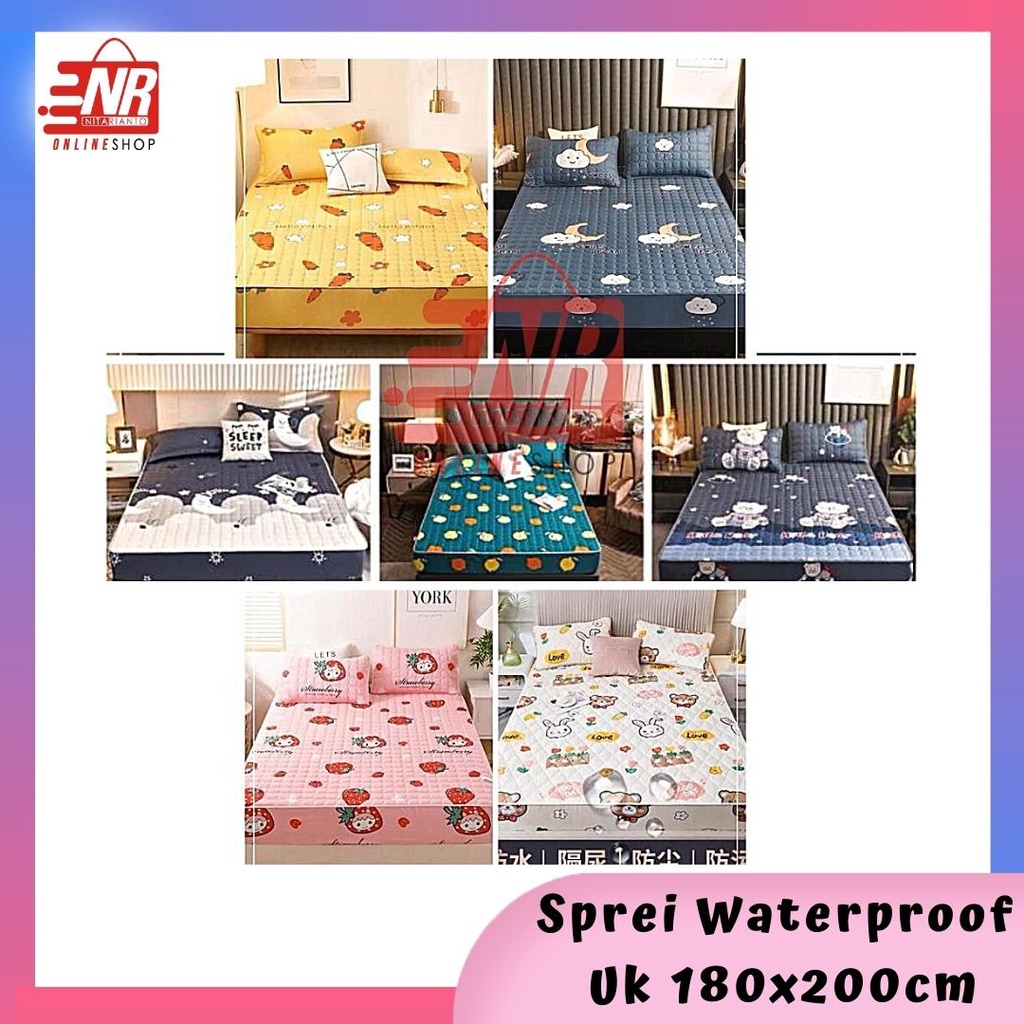 Sprei Waterproof / Sprei Waterproof Uk180x200cm / Sprei Waterproof Import / Sprei Anti Ompol / Sprei anti air ukuran 180x200CM
