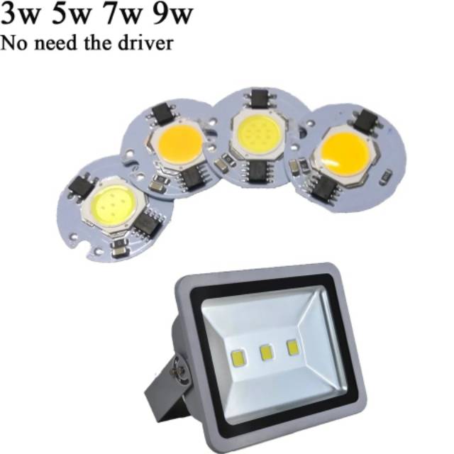 LED COB Chip 9 W AC 220 V 220 V Tidak Ada perlu driver IC Pintar bulb lampu Untuk DIY Lampu Sorot