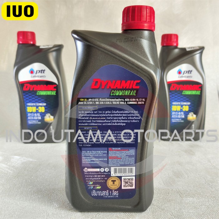 Oli Diesel 10W30 PTT Lubricants Dynamic Commonrail Synthetic 1L